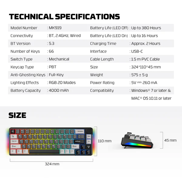 FANTECH ATOM PRO66 MK919