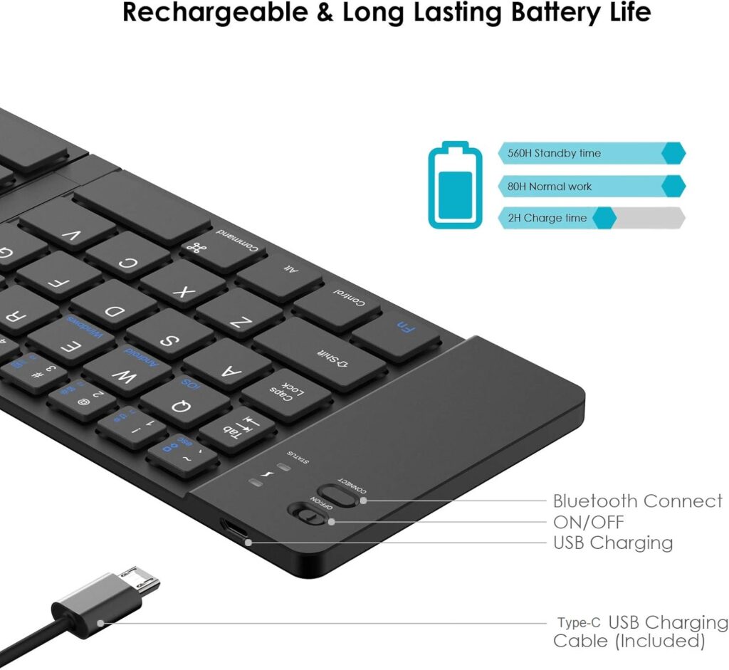 K335 Foldable Bluetooth Keyboard