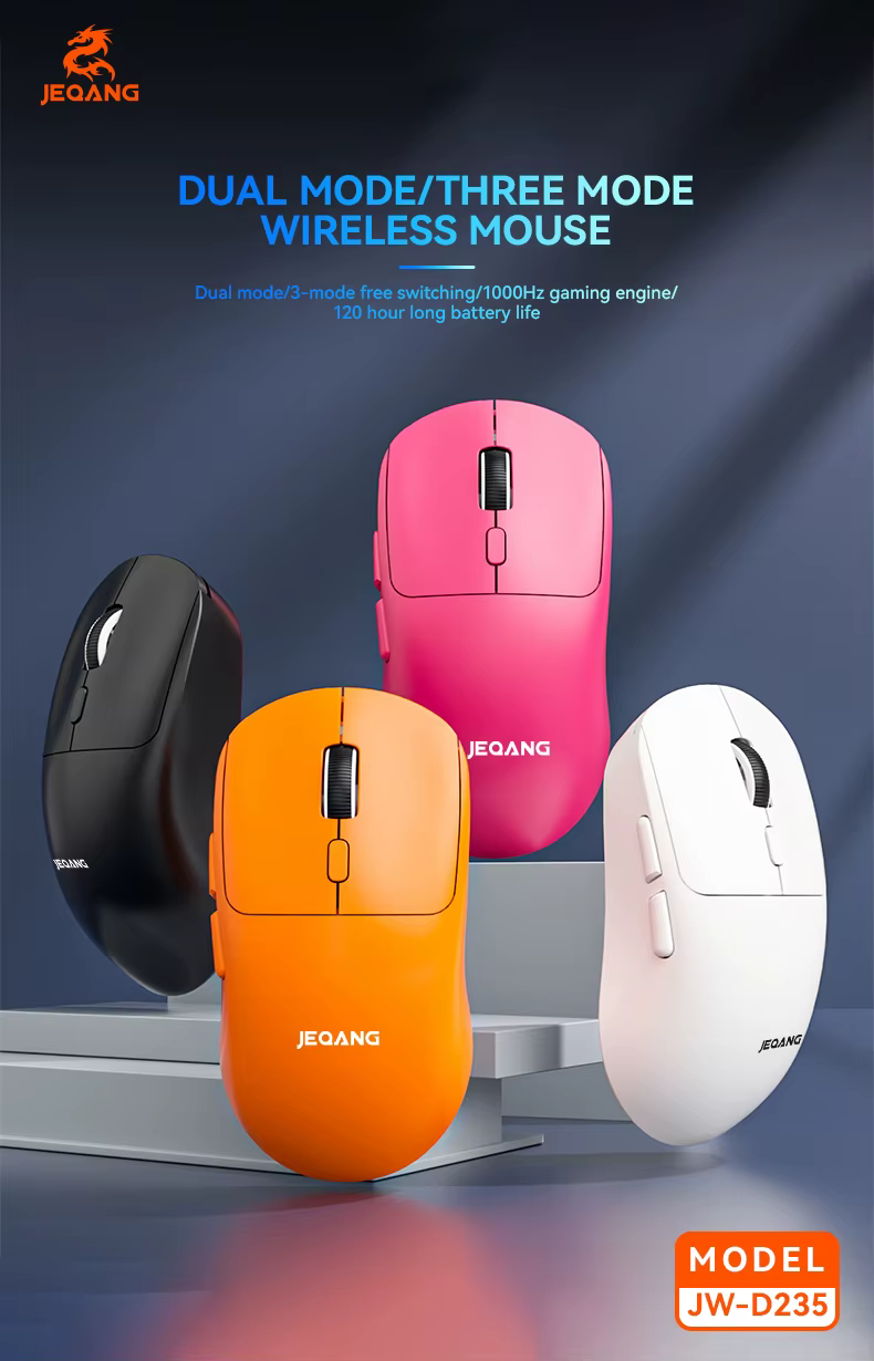 JEQANG JW-D235 Tri-Mode Gaming Mouse