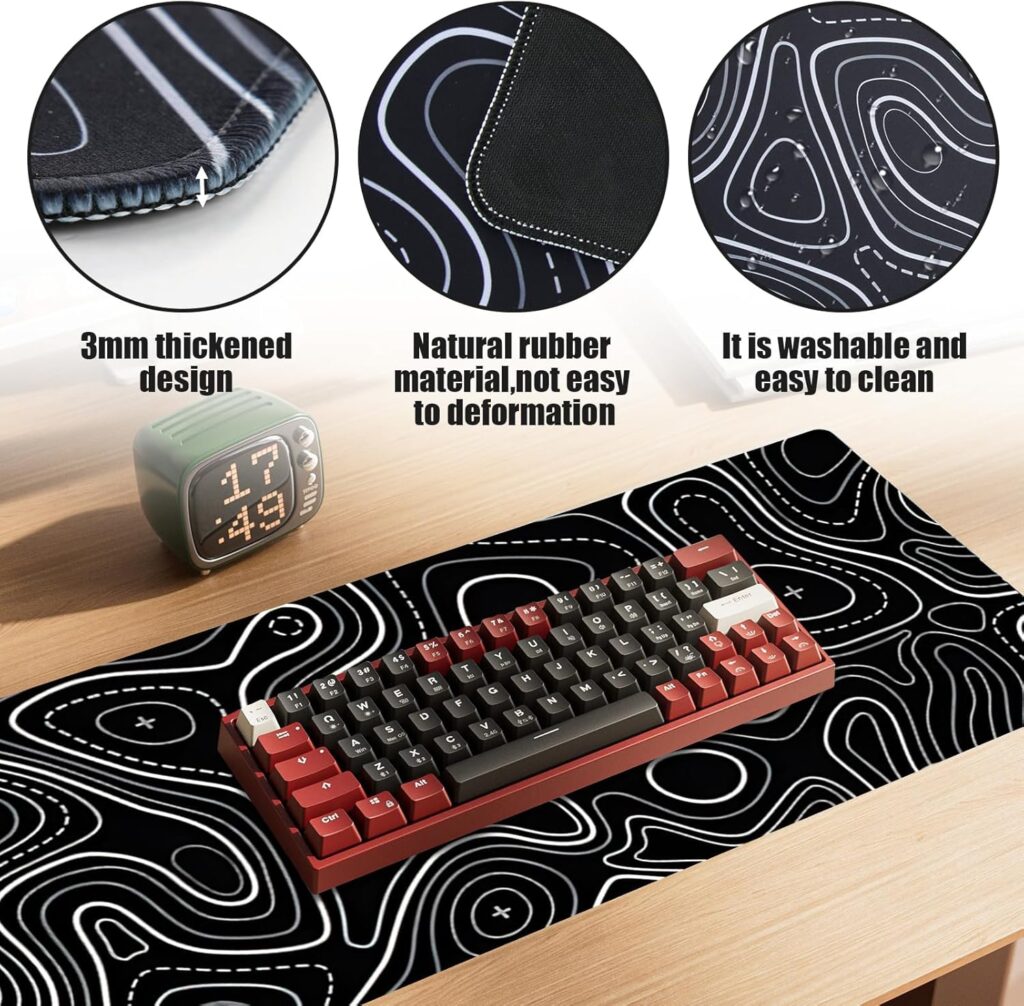 Topographic Mouse Pad lines & Dots