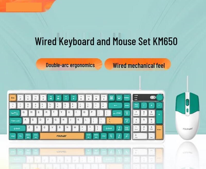Founder KM650 Gaming Keyboard Mouse