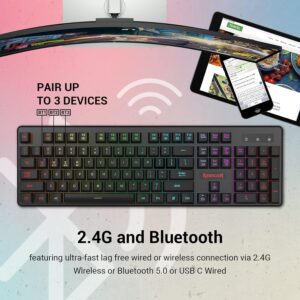 Redragon K509 PRO Wireless Bluetooth Keyboard