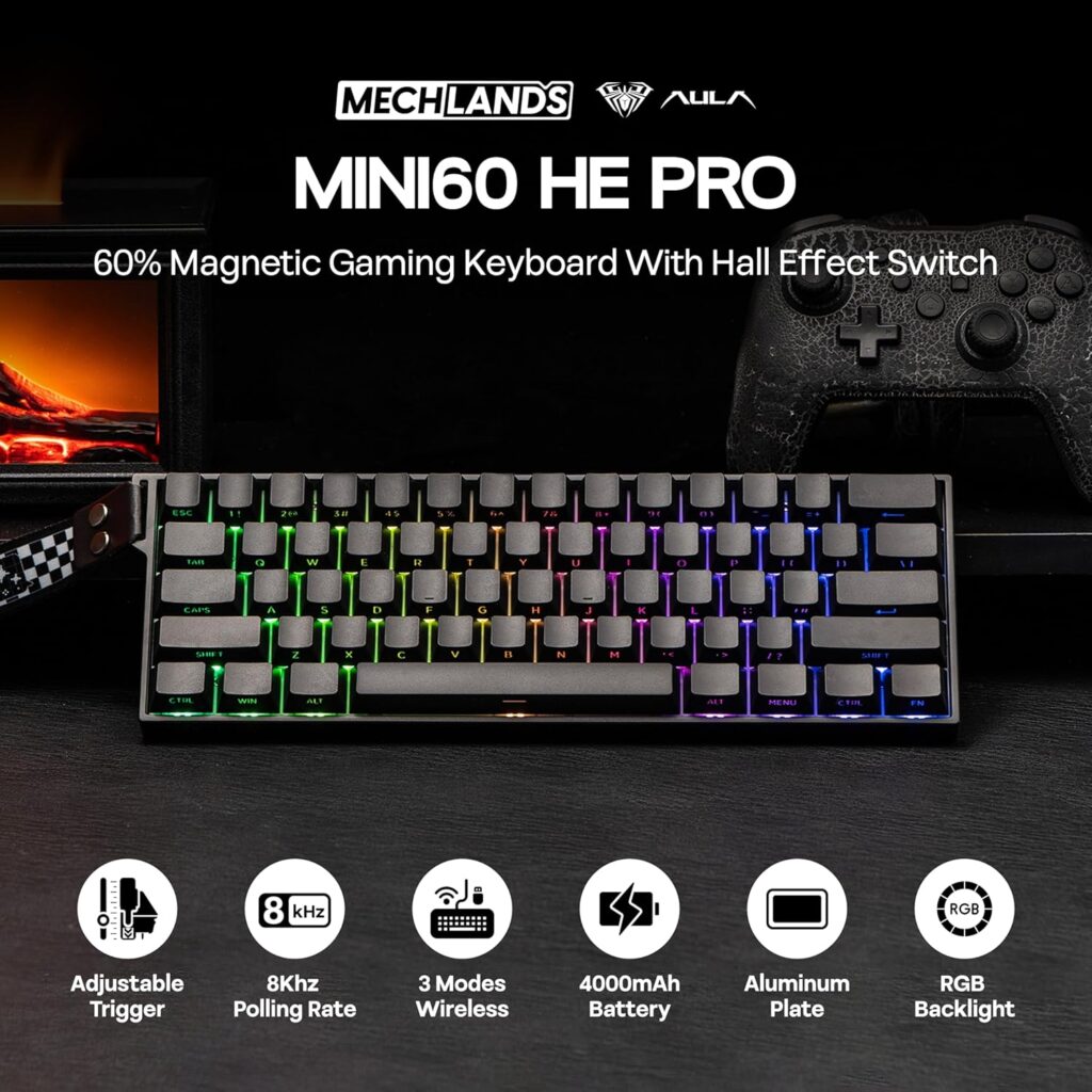 AULA MINI60 HE PRO 60% Gaming Keyboard