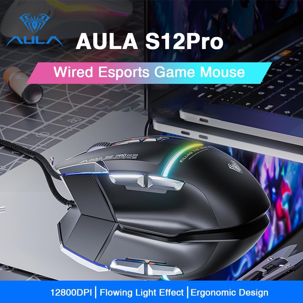 AULA S12 PRO Gaming Mouse
