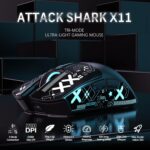 Attack Shark X11 Wireless Gaming Mouse with Grip Tape