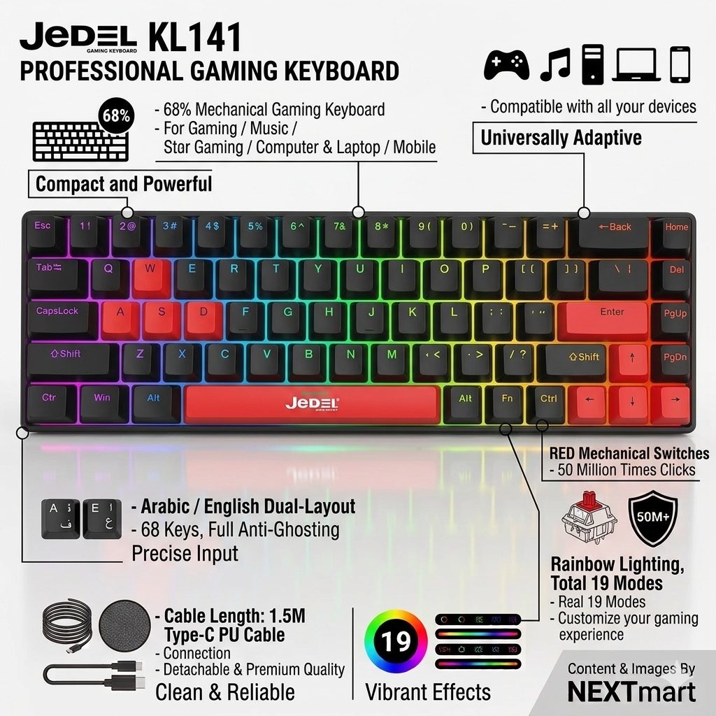 JEDEL KL141 Gaming Keyboard