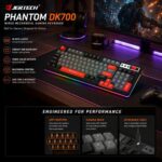 Jertech DK-700 RGB Multimedia Keyboard AR ENG key