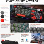 Jertech DK-700 RGB Multimedia Keyboard AR ENG key