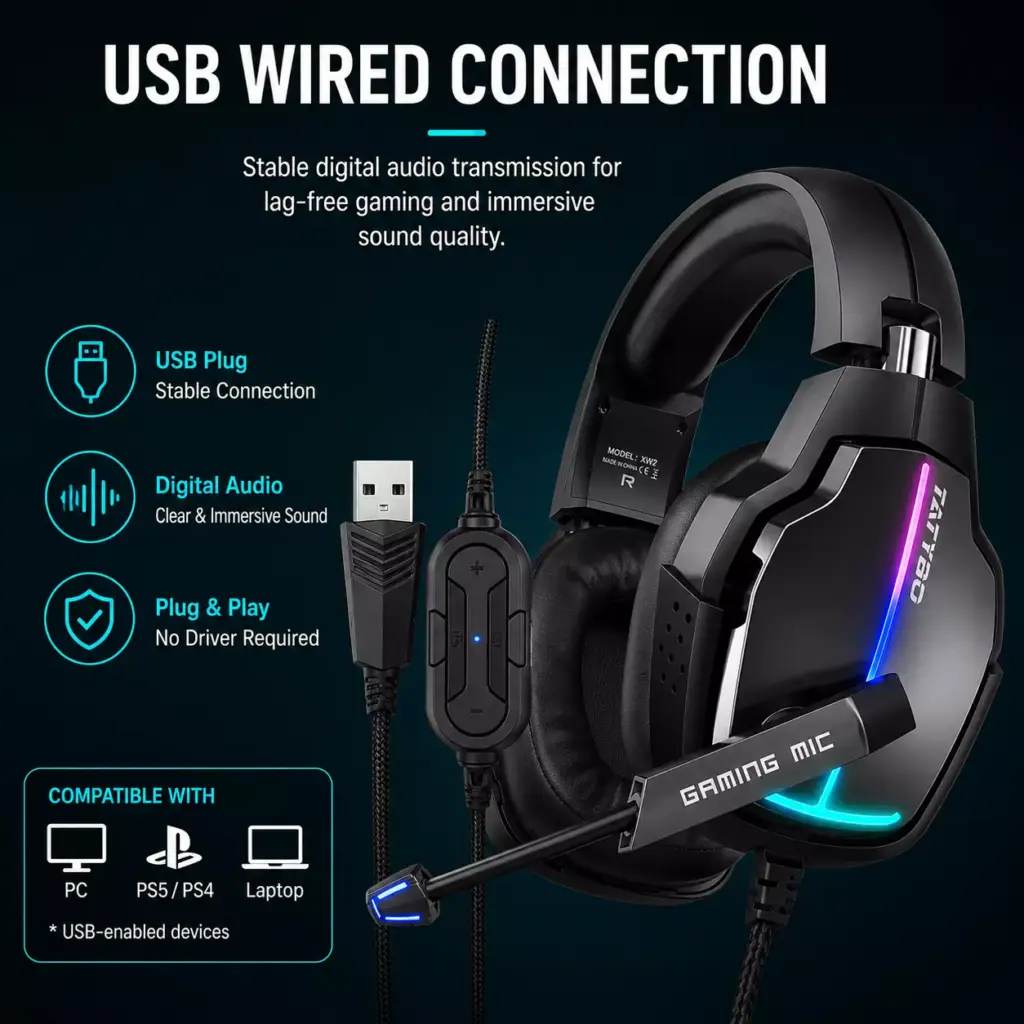 Tatybo XW2 Gaming Headset